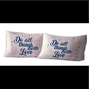 2 Do All Things With Love Standard Pillowcases